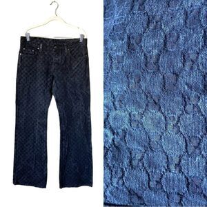 Vintage Tom Ford For Gucci Authentic Black Gray Jeans Pants Straight Leg Size 40